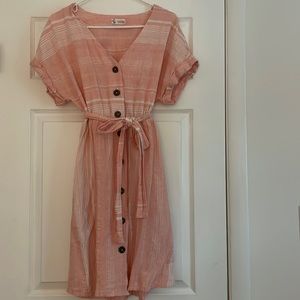 Carve Designs Linen Tie Dress